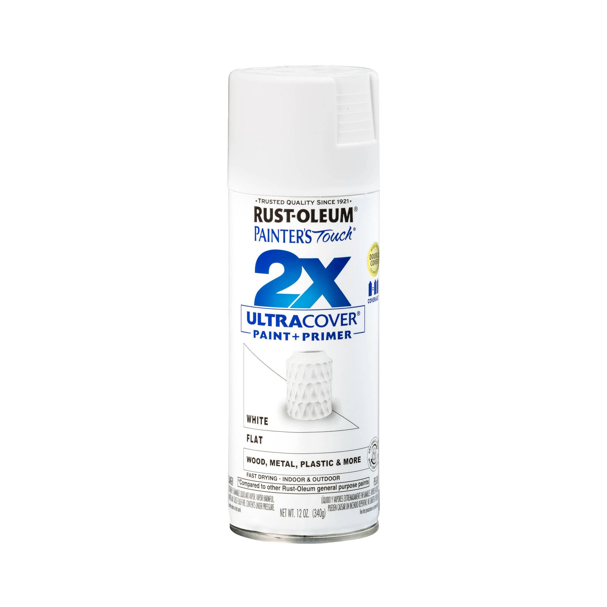Rust-Oleum® Painter's Touch® 2X Ultra Cover® Flat White Spray Paint & Primer